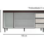 Balcao Para Pia 160 Cm 03 Portas Andreia Reajl Moveis