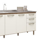 Balcão Para Pia 160 Cm Fit Nicioli Off White Cristal / Carval