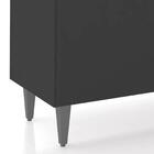 Balcão Para Pia 180cm Sem Tampo Pérola Z34 Preto            -