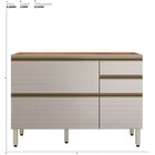 Balcão Para Pia 1 Porta Basculante 4 Gavetas Mdf Nude Prime 1