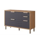 Balcão Para Pia 1 Porta E 4 Gavetas Luiza Yescasa Freijó/tita