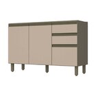 Balcão Para Pia 2 Gavetas 3 Portas 120 Cm Henn