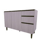 Balcão Para Pia 2 Portas 3 Gavetas Pátina Lilies Móveis