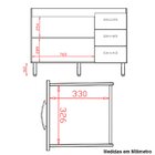 Balcão Para Pia 2 Portas E Armário Aéreo 4 Portas Porto Savan