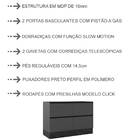 Balcao Para Pia 2 Pt 2 Gv 120cm 12536 Etna Pln