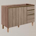 Balcao Para Pia 2p 3g 120cm Mdf Kali 16417 Nicioli