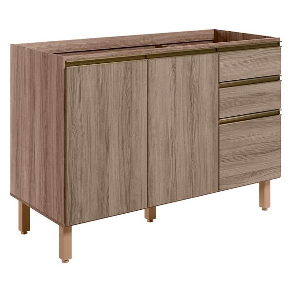 Balcao Para Pia 2p 3g 120cm Mdf Kali 16417 Nicioli