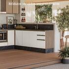 Balcao Para Pia 2p 3g 120cm Mdf Kali 16417 Nicioli