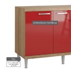 Balcão Para Pia 3 Gavetas 2 Portas E 1 Prateleira Sicília - A