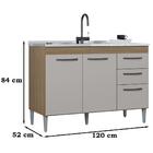 Balcao Para Pia 3 Portas 120 Cm 272 Poqq