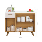 Balcão Para Pia 3 Portas 1 Gaveta (sem Tampo) 105cm Olinda -