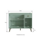 Balcão Para Pia 3 Portas 1 Gaveta Atena Gralar Verde Bellagio