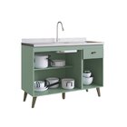 Balcão Para Pia 3 Portas 1 Gaveta Atena Gralar Verde Bellagio