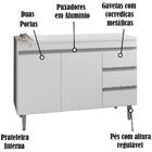 Balcao Para Pia 97 Cm 2 Portas Andreia Reajl