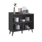 Balcao Para Pia Com Tampo 2 Portas Atena  Grafite