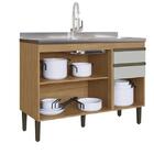 Balcão Para Pia Cozinha Casablanca Com 3 Portas E 2 Gavetas