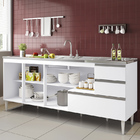 Balcão Para Pia De 2 00 Mt Maceió E Aéreo Modulado 5 Portas B