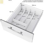 Balcão Para Pia De Cozinha 180cm 4 Portas 3 Gavetas Vênus  Br