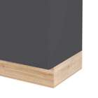 Balcão Para Pia De Cozinha 2 Portas Stella - Grafite/carvalho