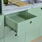 Balcão Para Pia De Cozinha 4 Gavetas 2 Portas Stella  Verde/c