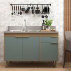 Balcão Para Pia De Cozinha Rubi Bp Nogal /cinza