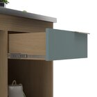 Balcão Para Pia De Cozinha Rubi Bp Nogal /cinza