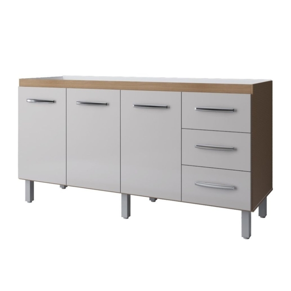 Balcão Para Pia Diana 150 Cm Savana Off White