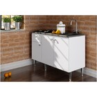 Balcão Para Pia E Cooktop Com Tampo Cz6200 Branco - Art In Mó