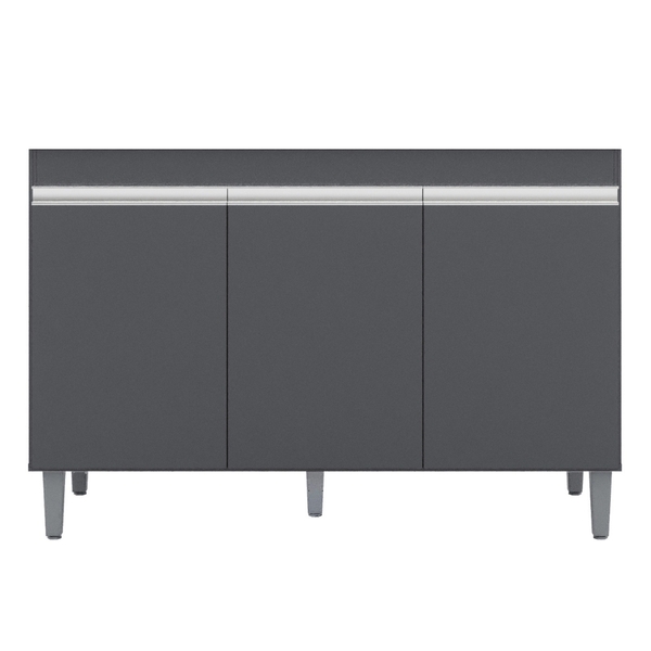 Balcão Para Pia Manu 120 Cm Cinza Ajl