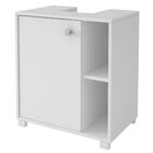 Balcão Para Pia Porta Toalha 02 Nichos Florença B03 Branco -