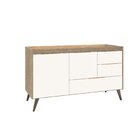 Balcão Para Pia Sem Tampo 150cm 2 Portas 3 Gavetas Bolonha Mó