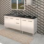 Balcao Pia 120cm E Cooktop 4 Bocas Mobbs