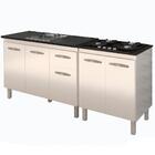 Balcao Pia 120cm E Cooktop 4 Bocas Mobbs