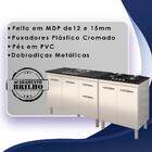 Balcao Pia 120cm E Cooktop 4 Bocas Mobbs