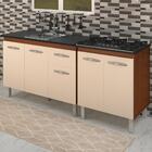 Balcao Pia 120cm E Cooktop 5 Bocas Mobbs