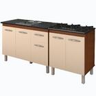 Balcao Pia 120cm E Cooktop 5 Bocas Mobbs