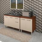 Balcao Pia 120cm E Multiuso 2 Portas 70cm Mobbs