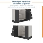 Balcão Pia 120cm Sem Tampo Com Rodapé Puxador 150mm Ipanema C