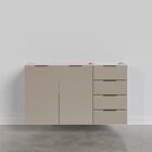 Balcão Pia 120cm Sem Tampo Sem Rodapé Puxador 150cm Ipanema C