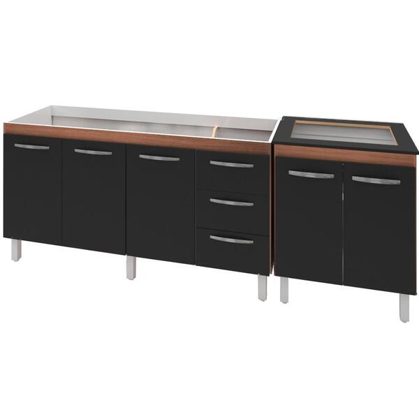 Balcao Pia 150cm E Cooktop 4 Bocas Mobbs