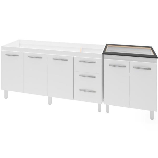 Balcao Pia 150cm E Cooktop 4 Bocas Mobbs