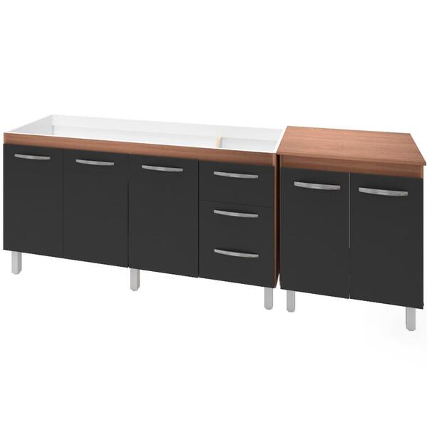 Balcao Pia 150cm E Multiuso 2 Portas 70cm Mobbs