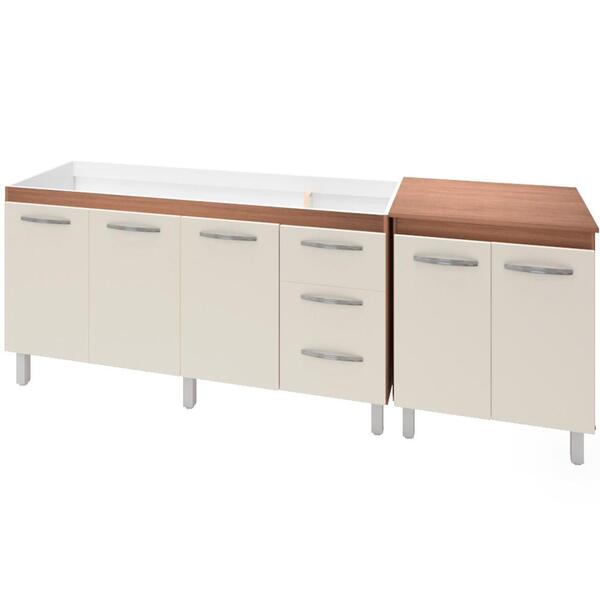 Balcao Pia 150cm E Multiuso 2 Portas 70cm Mobbs