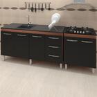 Balcao Pia 160cm E Cooktop 4 Bocas Mobbs