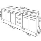 Balcao Pia 160cm E Cooktop 5 Bocas Mobbs