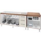 Balcao Pia 160cm E Multiuso 2 Portas 70cm Mobbs