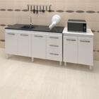 Balcao Pia 160cm E Multiuso 2 Portas 70cm Mobbs