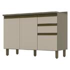 Balcão Pia 2 Gavetas 3 Portas Com Tampo Connect - Móveis Henn