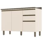 Balcão Pia 2 Gavetas 3 Portas Com Tampo Connect - Móveis Henn