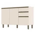 Balcão Pia 2 Gavetas 3 Portas Sem Tampo Connect - Móveis Henn